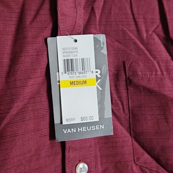 š„Brand New!š„ VanĀ HeusenāMen's Button-up Shirt - SIZEāM - Picture 2 of 9